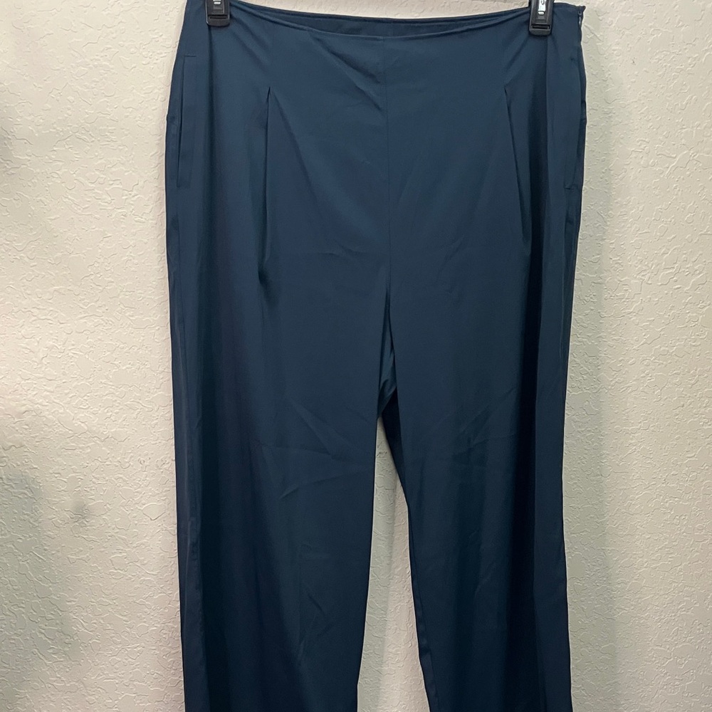 Mono B Teal Straight Leg Women's Pants
